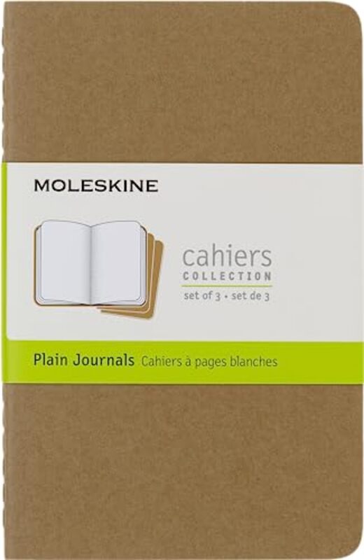 Moleskine Plain Cahier Kraft Cover 3 Set Moleskine Paperback
