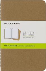 Moleskine Plain Cahier Kraft Cover 3 Set Moleskine Paperback