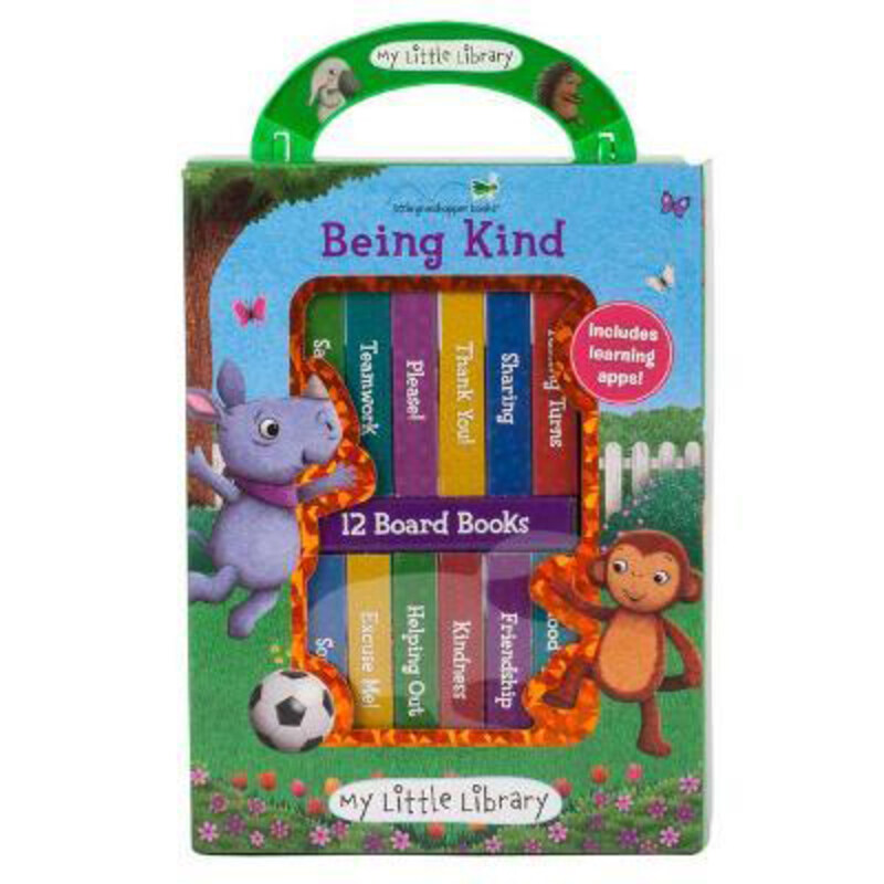 

My Little Library: Being Kind (12 Board Books & 3 Downloadable Apps!), Hardcover Book, By: Little Grasshopper Books