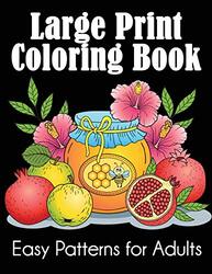 Large Print Coloring Book Easy Patterns for Adults by Dylanna Press Paperback