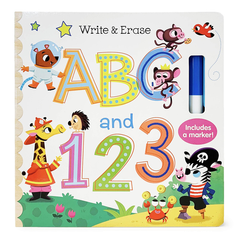 Write & Erase ABC and 123, Board Book, By: Rufus Downy