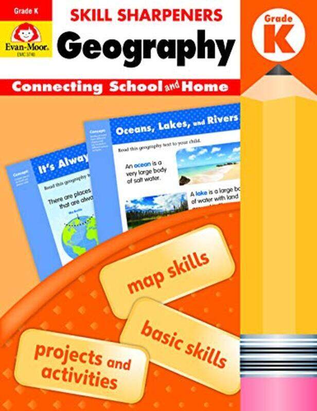 

Skill Sharpeners: Geography, Kindergarten Workbook , Paperback by Evan-Moor Corporation