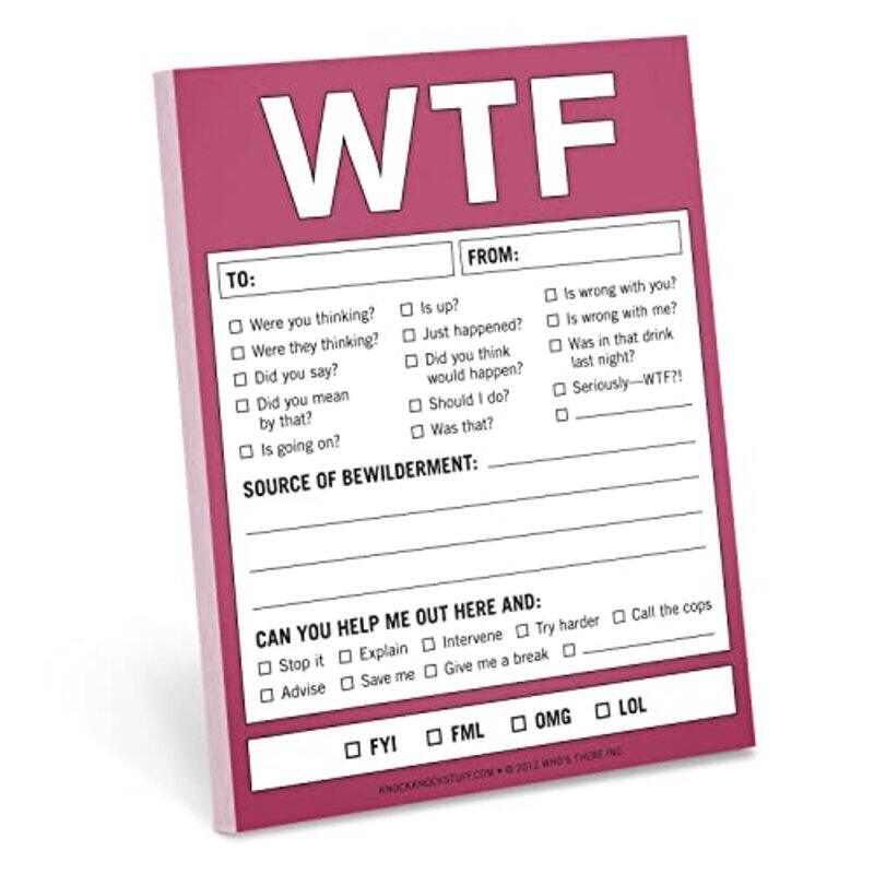 

Knock Knock WTF Nifty Note by Knock Knock Paperback