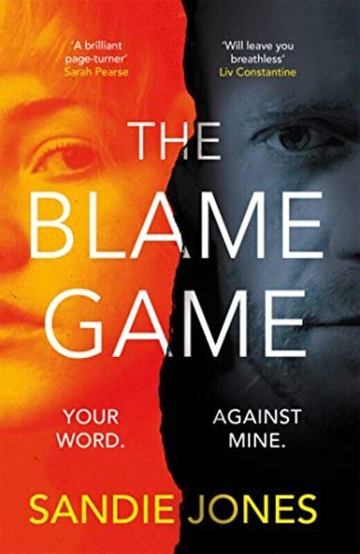 

The Blame Game Hardcover by Jones, Sandie