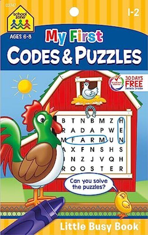 

My First Codes & Puzzles Little Busy Book By School Zone Paperback