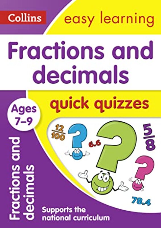 

Fractions and Decimals Quick Quizzes Ages 79 by Collins Easy Learning-Paperback