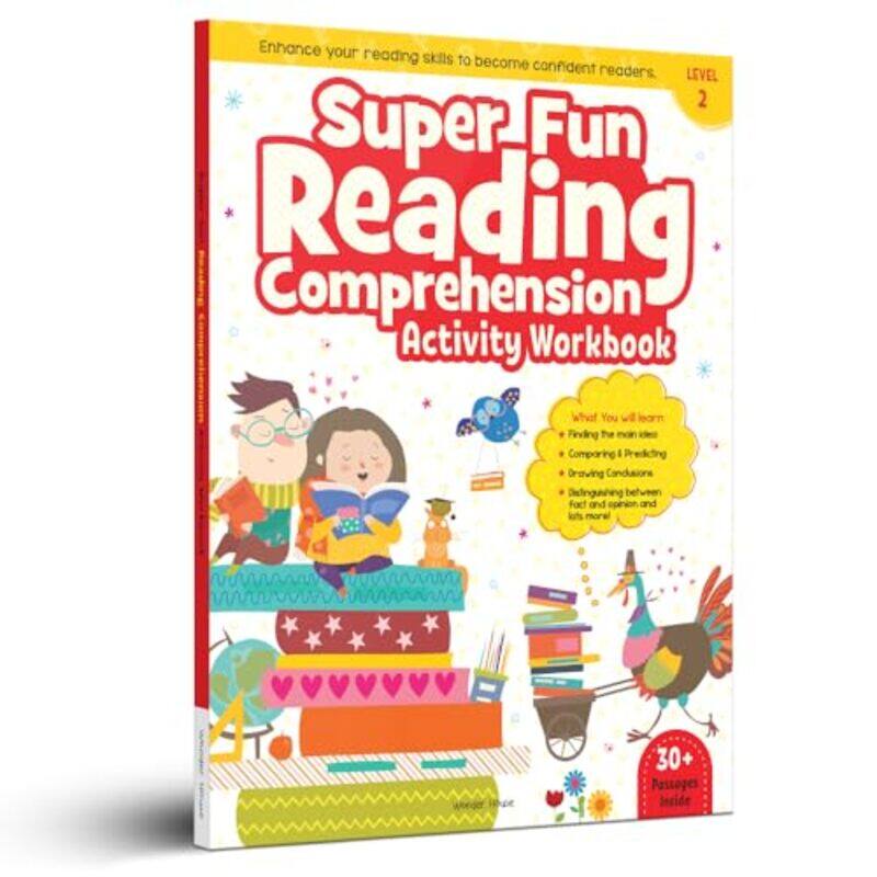 

Super Fun Reading Comprehension Activity Workbook For Children Level 2 by Wonder House Books - Paperback