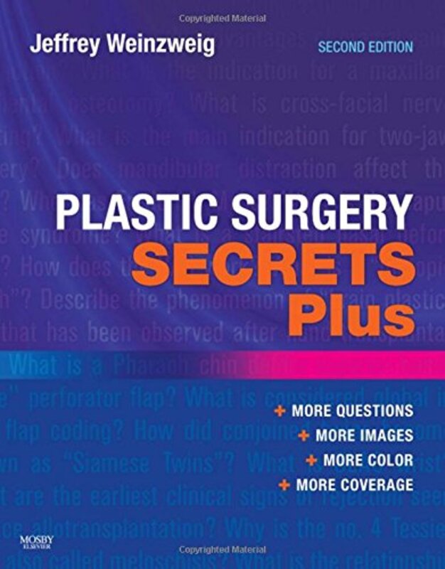 Plastic Surgery Secrets Plus by Weinzweig, Jeffrey (Clinical Professor of Surgery, Division of Plastic, Reconstructive and Cosmetic Paperback