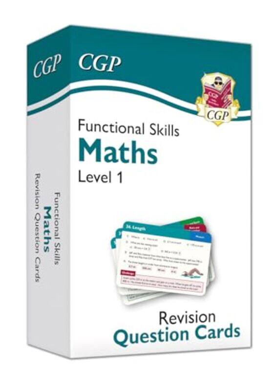 

Functional Skills Maths Revision Question Cards Level 1 by CGP BooksCGP Books-Hardcover