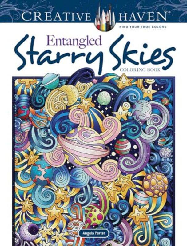 

Creative Haven Entangled Starry Skies Coloring Book by Angela Porter-Paperback