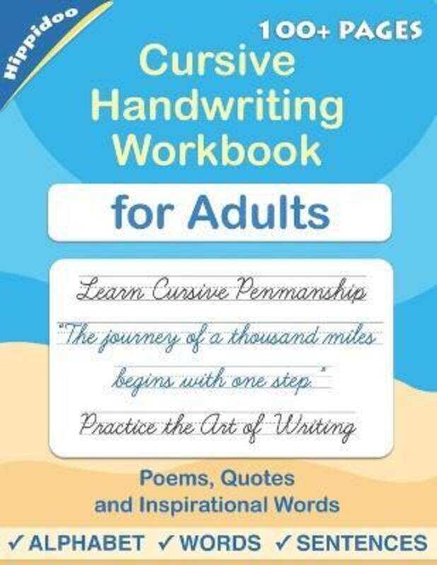 

Cursive handwriting workbook for Adults: Learn to write in Cursive, Improve your writing skills & pr.paperback,By :Hippidoo - Lalgudi, Sujatha