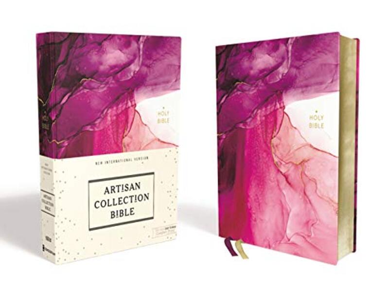 NIV, Artisan Collection Bible, Cloth over Board, Pink, Art Gilded Edges, Red Letter Edition, Comfort