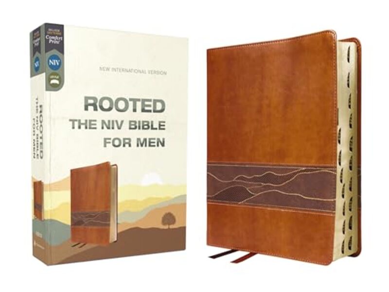 

Rooted Niv Bib For Men Leathersoft Brown By Niv - Hardcover