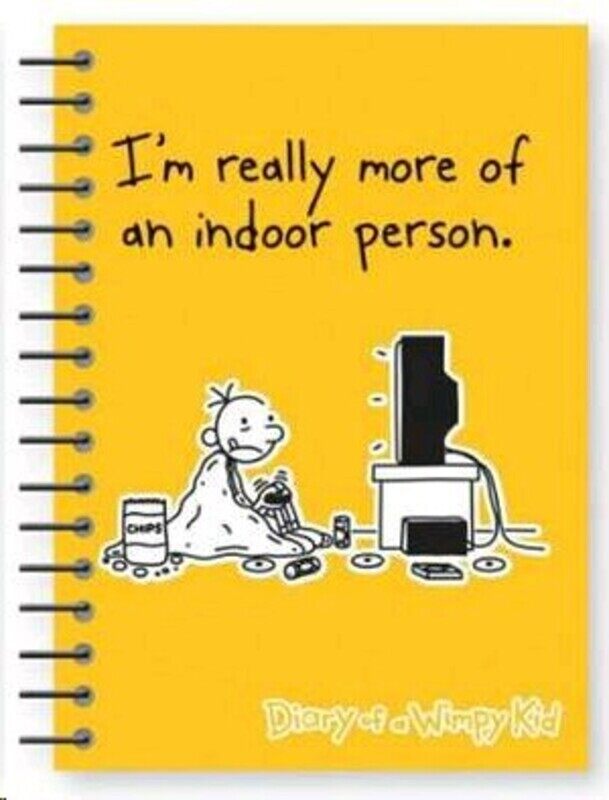 

A5 WIRO NOTEBOOK LINED - DIARY OF A WIMPY KID YELLOW, Unspecified, By: Robert Frederick