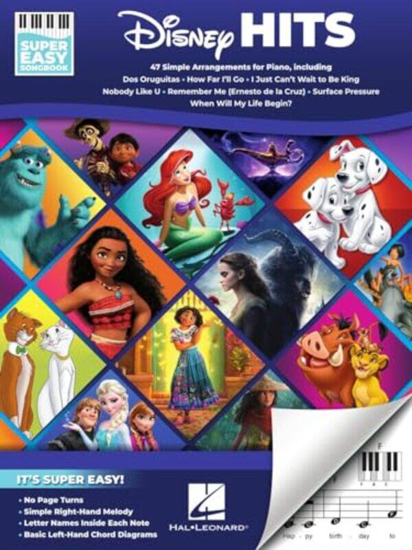 

Disney Hits Super Easy Songbk By Piano - Paperback