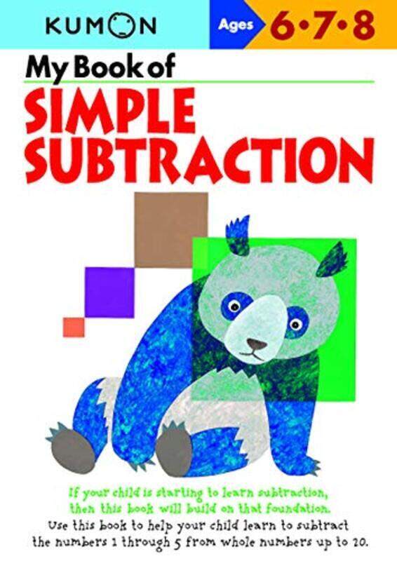 

My Book Of Simple Subtraction by Kumon Paperback