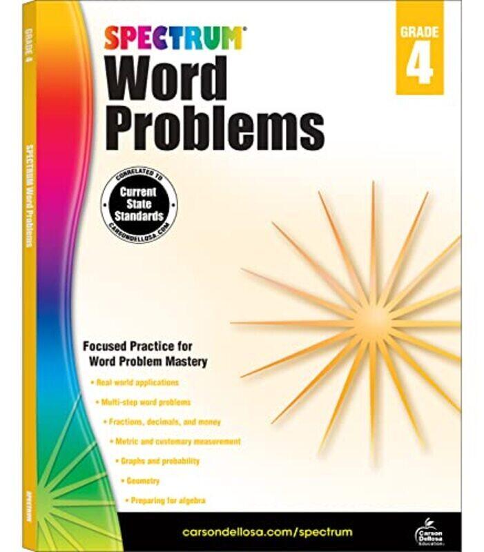 

Spectrum Word Problems Grade 4 by Spectrum Paperback
