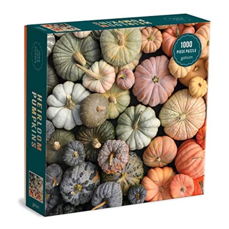 Heirloom Pumpkins 1000 Piece Puzzle In Square Box By Galison -Paperback