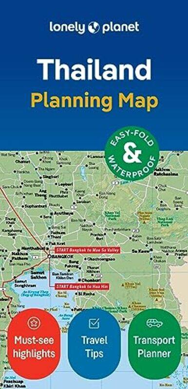 

Lonely Planet Thailand Planning Map by Lonely Planet..Paperback