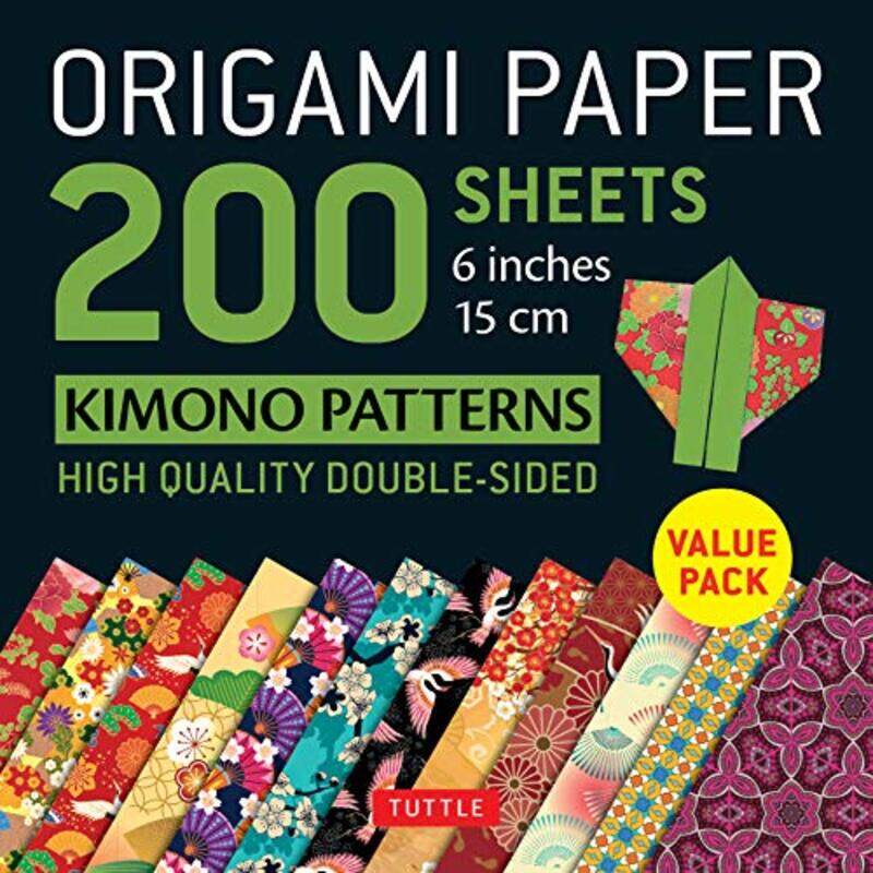 

Origami Paper 200 Sheets Kimono Patterns 6 15 Cm Tuttle Origami Paper Doublesided Origami Shee by Tuttle Publishing..Paperback