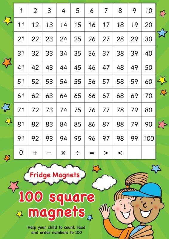 

Fridge Magnets - 100 Square Maths Magnets, Hardcover Book, By: Scholastic