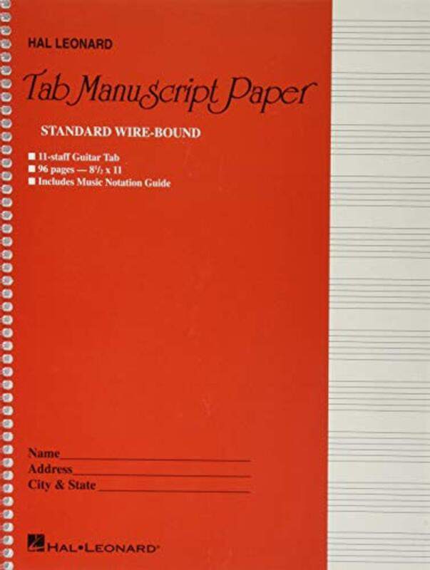 

Guitar Tablature Manuscript Paper - Wire By Hal Leonard - Paperback