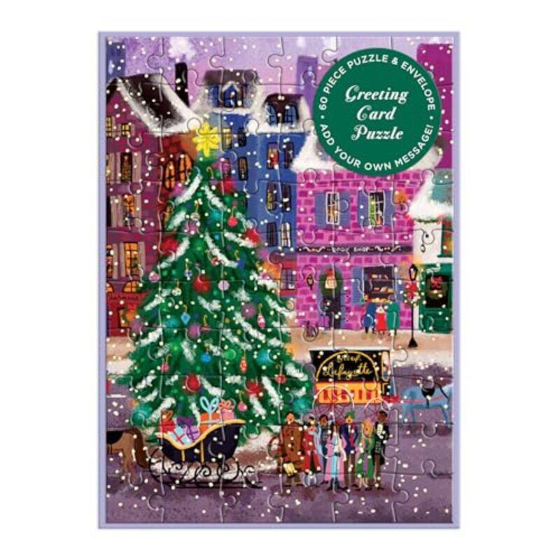 

Christmas Square Greeting Card Puzzle By Laforme Joy - Hardcover