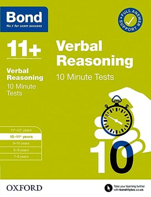 

Bond 11+ Bond 11+ 10 Minute Tests Verbal Reasoning 1011 Years By Down, Frances - Bond 11+ Paperback