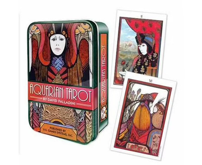 

Aquarian Tarot In a Tin, Flash Cards, By: David Palladini