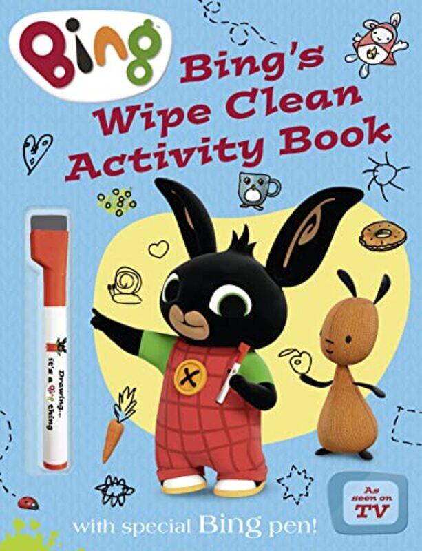 

Bing's Wipe Clean Activity Book (Bing),Paperback,by:Harper Collins