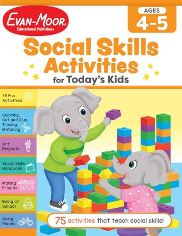 

Social Skills Activities For Todays Kids Ages 4 5 Workbook By Evan-Moor Corporation Paperback