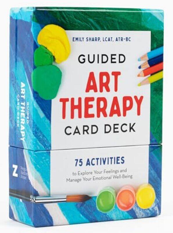 

Guided Art Therapy Card Deck 75 Activities to Explore Your Feelings and Manage Your Emotional Well by Sharp, Emily (Emily Sharp) - Paperback