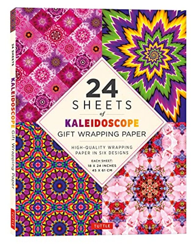 Kaleidoscope Gift Wrapping Paper 24 sheets by Tuttle Studio-Paperback