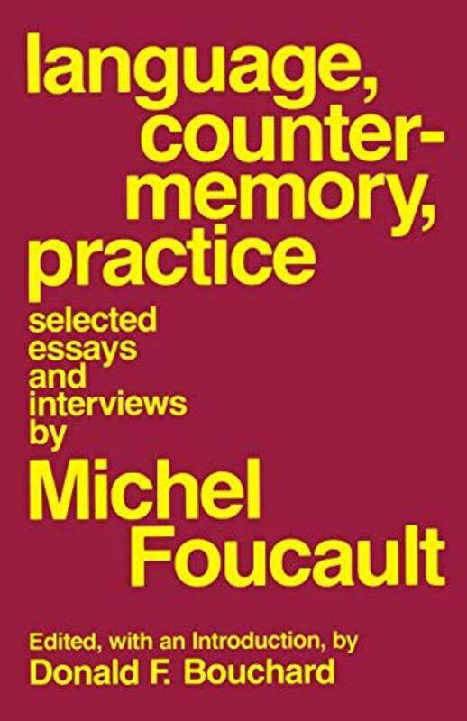 

Language CounterMemory Practice by Michel FoucaultDonald F Bouchard-Paperback