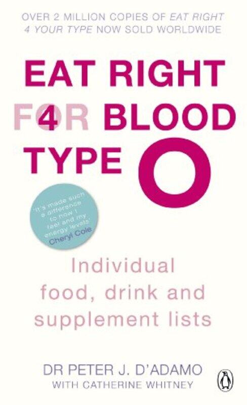 

Eat Right for Blood Type O by Peter J DAdamo-Paperback
