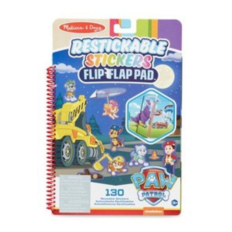 

Paw Patrol Restickable Stickers FlipFlap Pad Ultimate Rescue by Melissa & Doug - Paperback