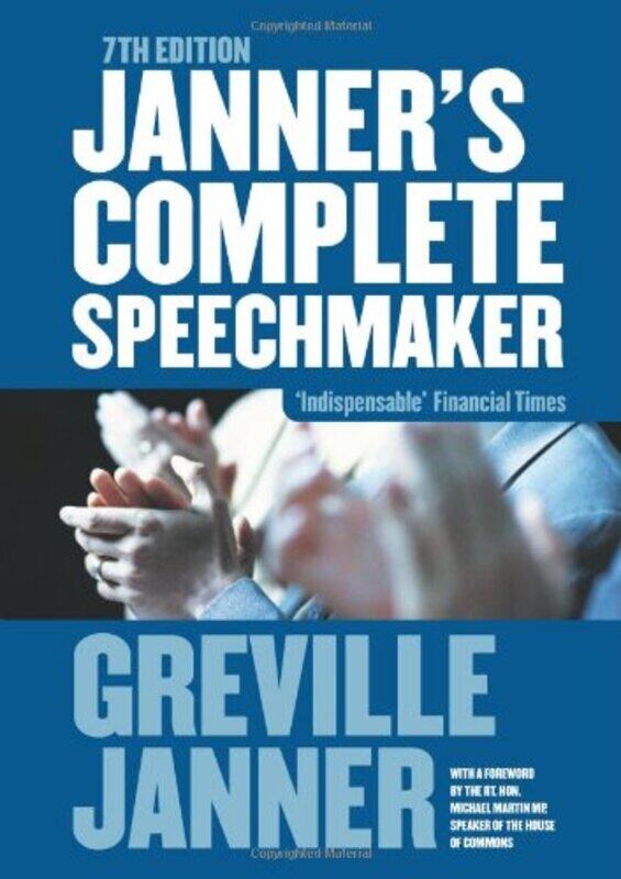 

Janner's Complete Speechmaker, Paperback, By: Greville Janner