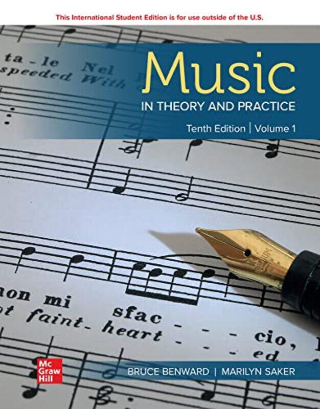 

ISE Music in Theory and Practice Volume 1 by Bruce BenwardMarilyn Saker-Paperback