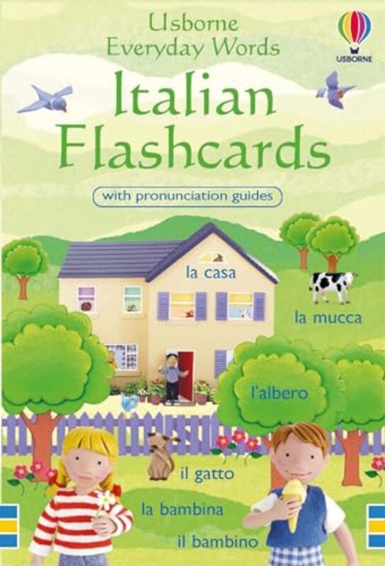 Everyday Words in Italian Flashcards by Felicity Brooks - Paperback