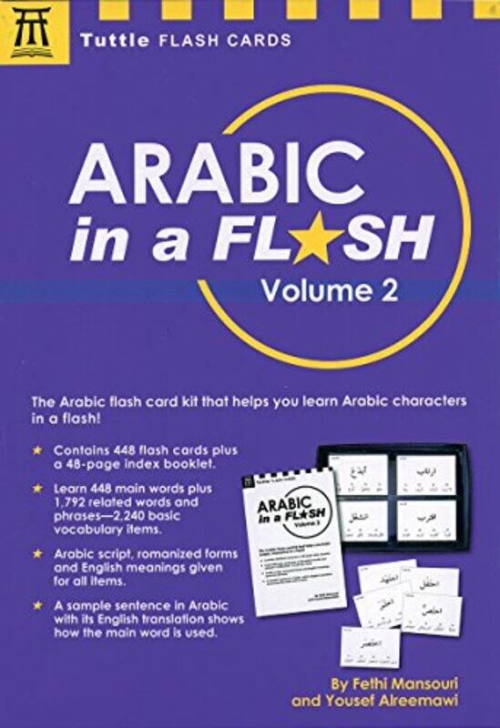 

Arabic In A Flash Tuttle Flash Cards By Fethi, Ph.D. Mansouri -Paperback