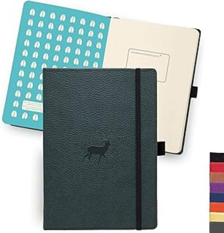 

Dingbats A5 Wildlife Green Deer Notebook Plain By Dingbats -Paperback