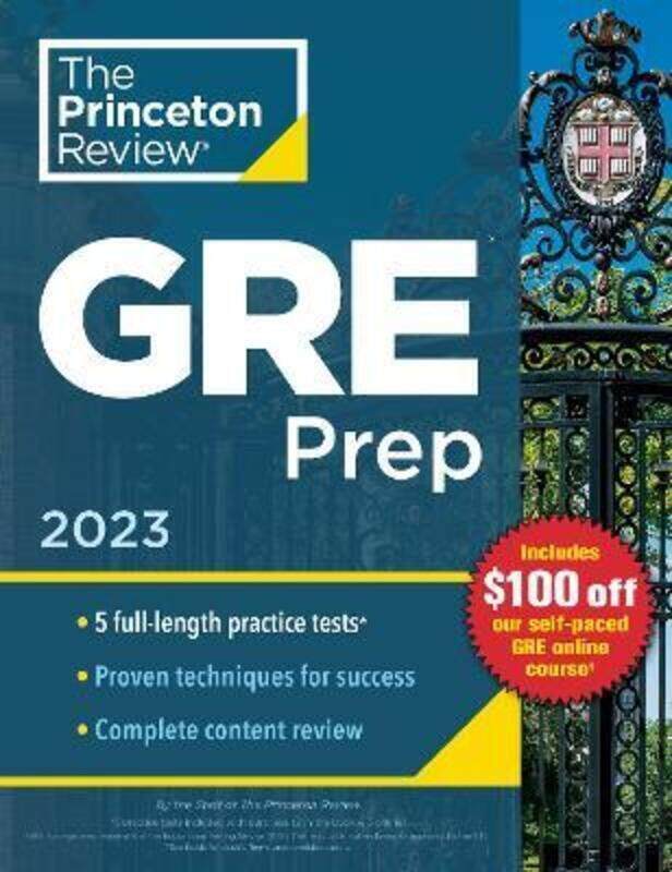 

Princeton Review GRE Prep, 2023: 5 Practice Tests + Review & Techniques + Online Features.paperback,By :Princeton Review
