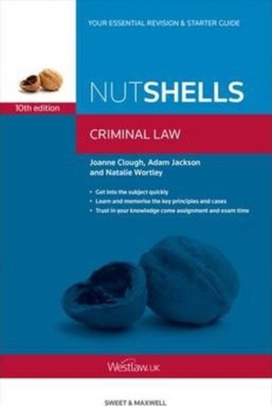 

Nutshells Criminal Law.paperback,By :Clough, Joanne - Jackson, Adam - Wortley, Natalie