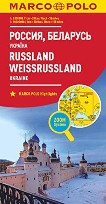 

Russia and Belarus Marco Polo Map: Also shows Ukraine , Paperback by Marco Polo