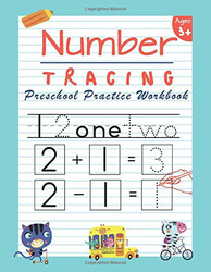 Number Tracing Preschool Practice Workbook, Paperback Book, By: Happy Kid Press