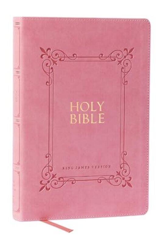 

Kjv Holy Bible Large Print With 53000 Centercolumn Cross References Pink Leathersoft Red Letter by Thomas Nelson - Paperback