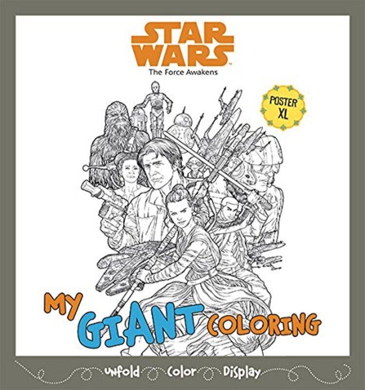 

The Force Awakens My Giant Coloring, Paperback Book, By: Disney