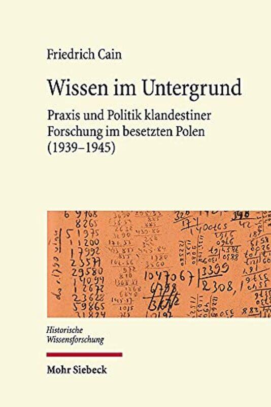 

Wissen Im Untergrund by Friedrich Cain-Hardcover