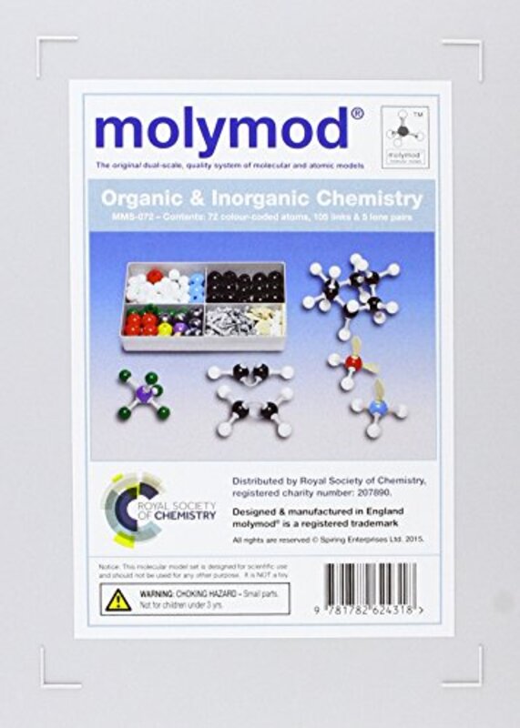 

Molymod Mms072 Molecular Set For Inorganic and Organic Chemistry 72 Atoms by Royal Society Of Che..Paperback