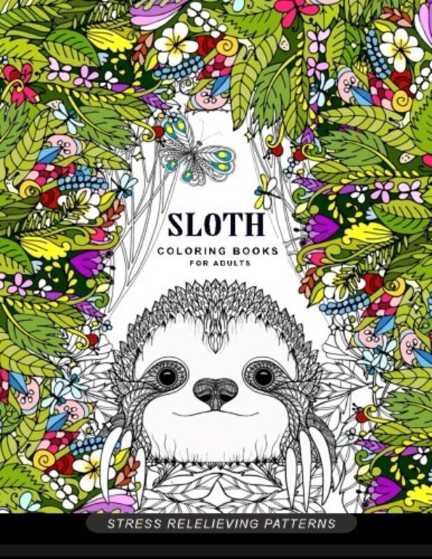 Sloth coloring book for adults: (Animal Coloring Books for Adults) , Paperback by Adult Coloring Book